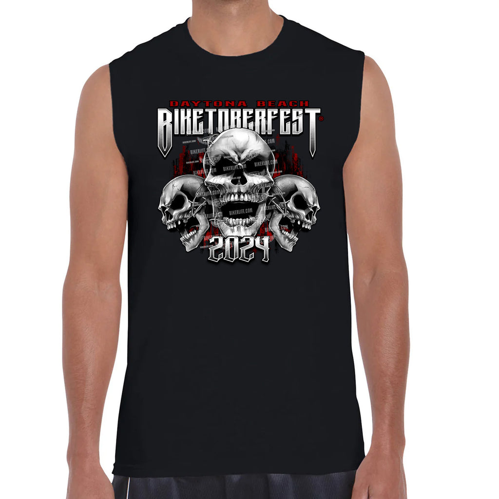 2024 Biketoberfest Daytona Beach Chained Shield Muscle Shirt
