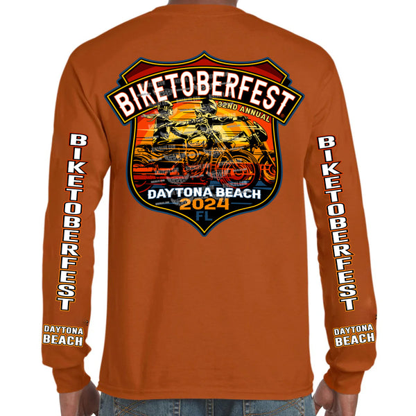 2024 Biketoberfest Daytona Beach Official Logo Long Sleeve TShirt