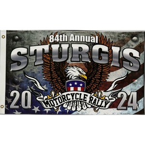 2024 Sturgis American Steel 84th Annual Flag