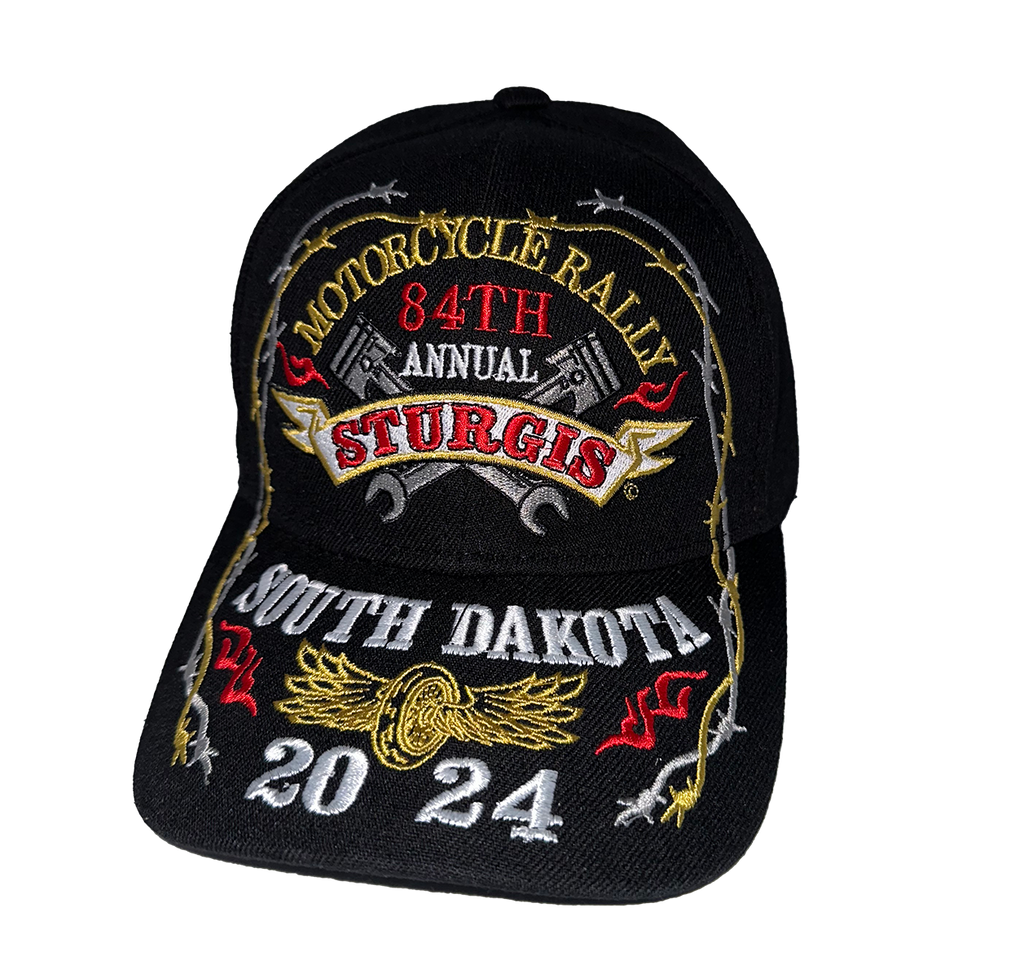 2024 Sturgis Motorcycle Rally 84th Anniversary Allover Embroidered Hat