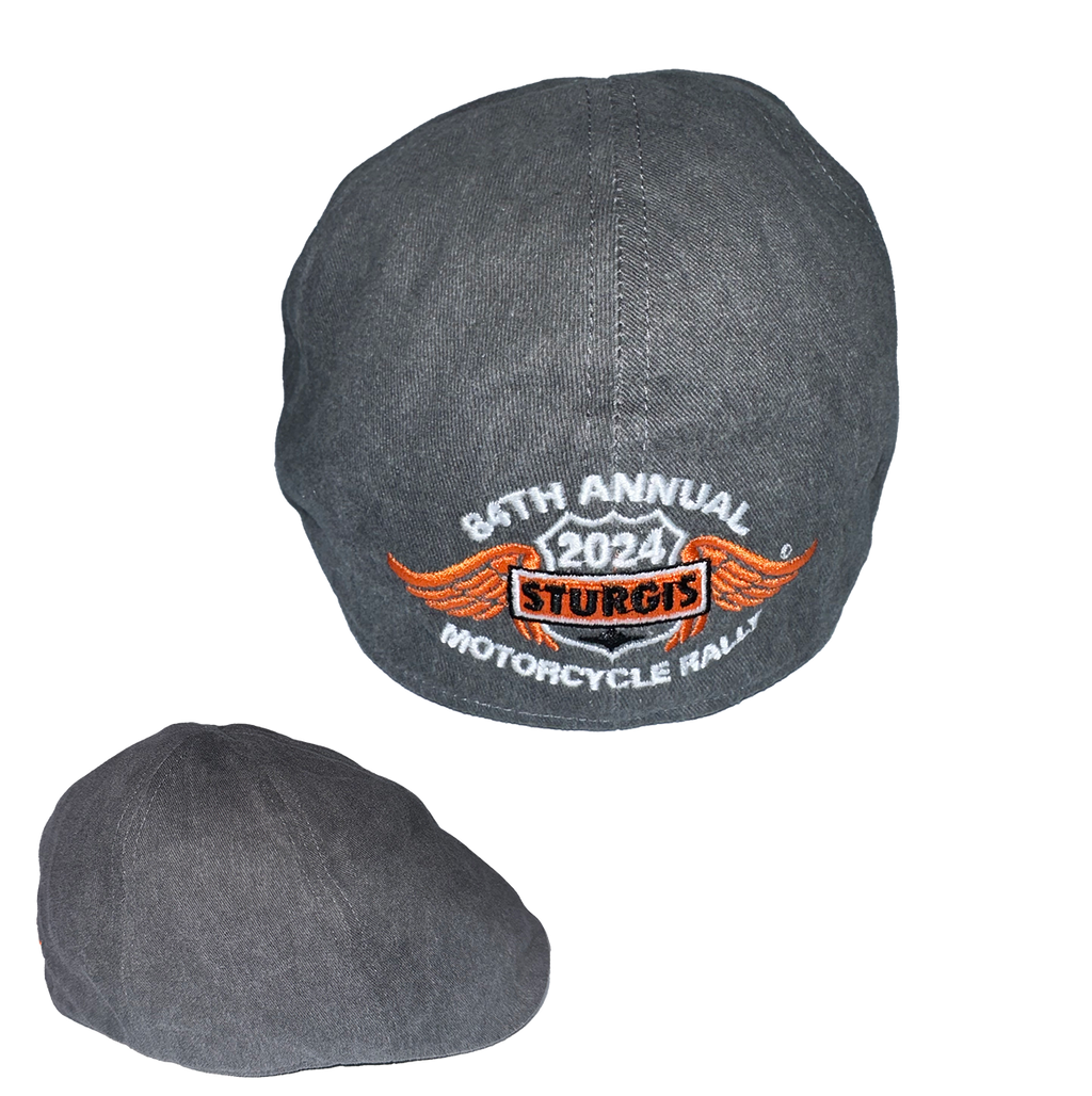 2024 Sturgis Motorcycle Rally Newsboy Embroidered Cap