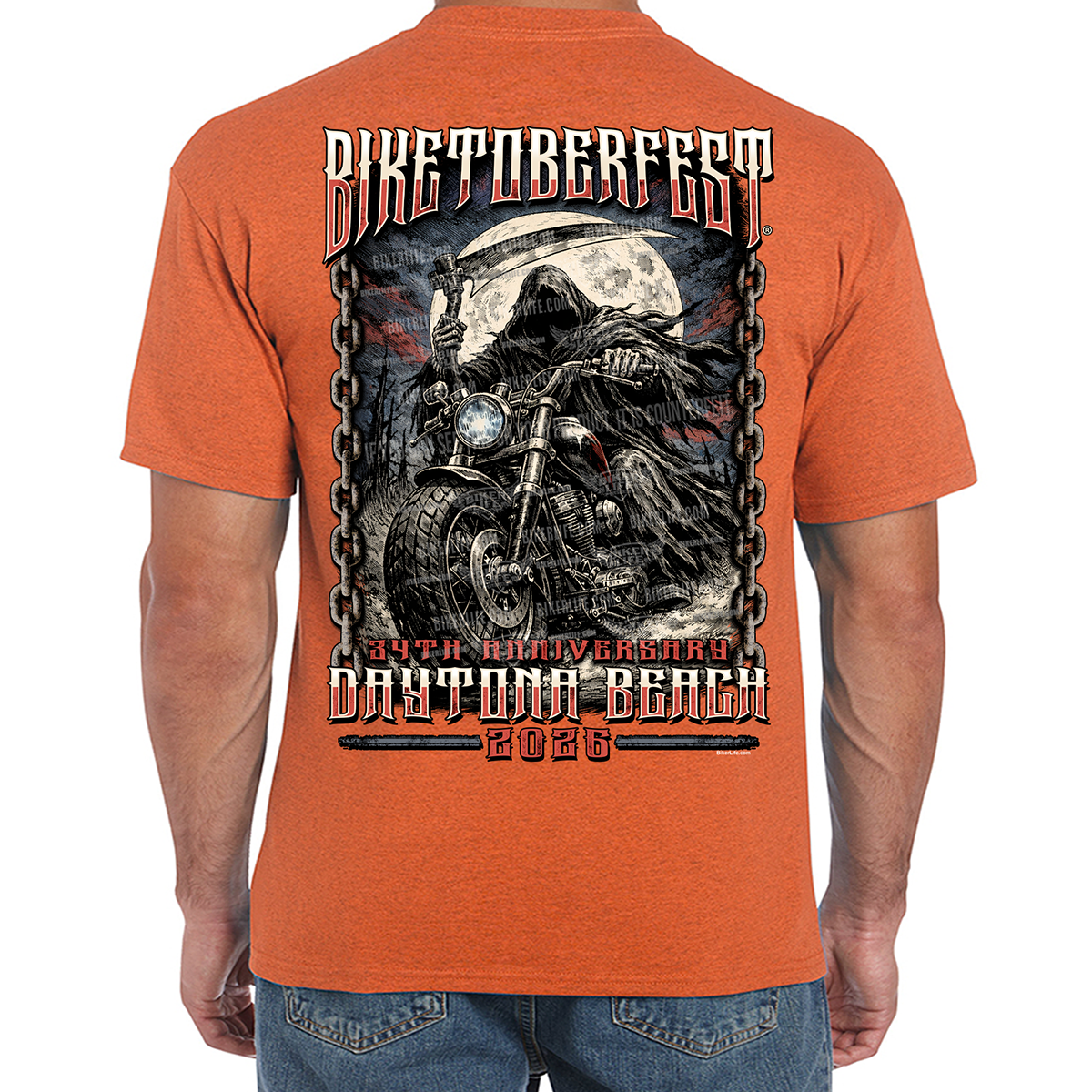 T-Shirt 2026 Biketoberfest Daytona Beach Retro Reaper