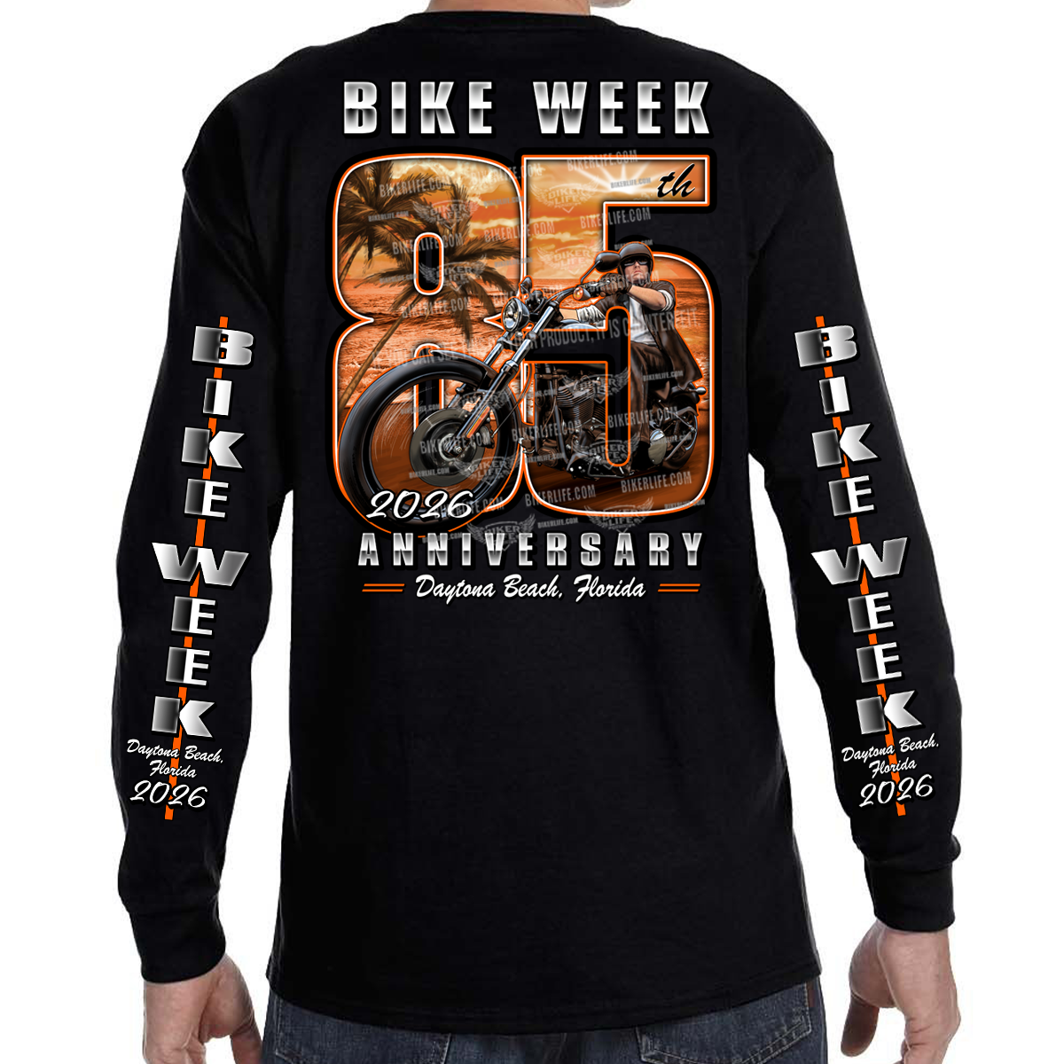 Long Sleeve 2026 Bike Week Daytona Beach 85th Scene Limited Edition