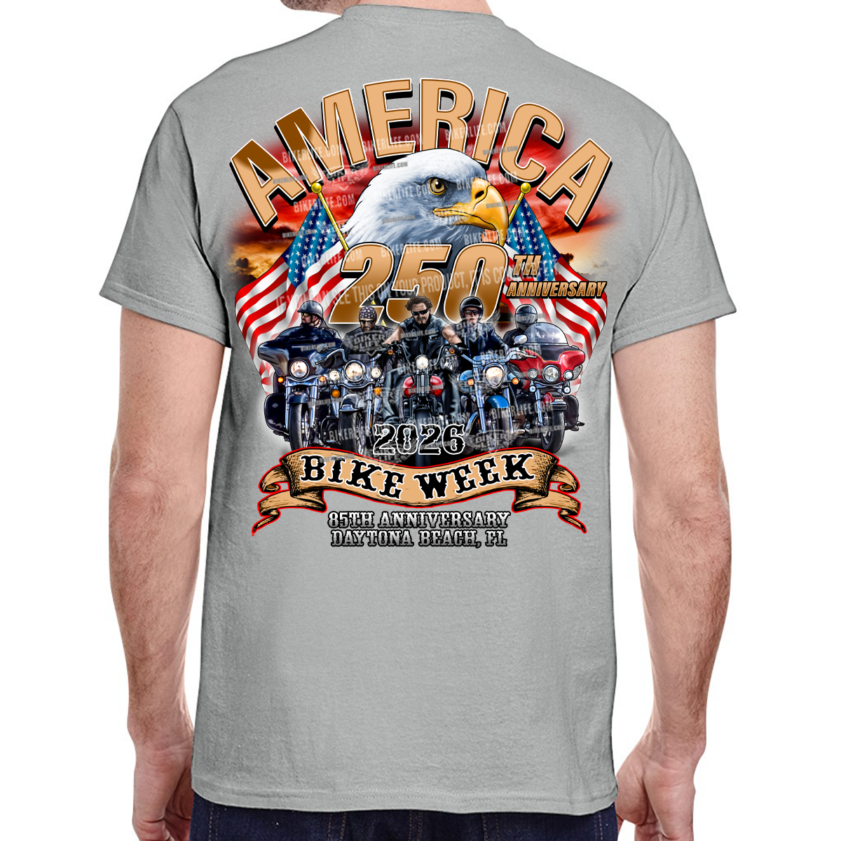 T-Shirt 2026 Bike Week Daytona Beach America Strong