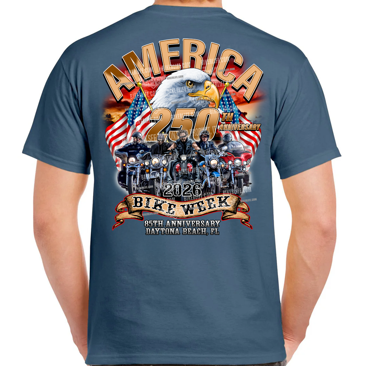 T-Shirt 2026 Bike Week Daytona Beach America Strong