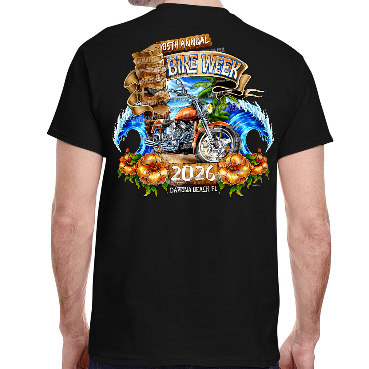 T-Shirt 2026 Bike Week Daytona Beach Tiki Beach