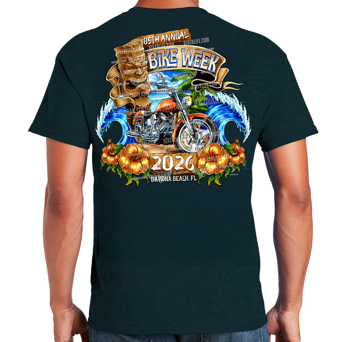 T-Shirt 2026 Bike Week Daytona Beach Tiki Beach