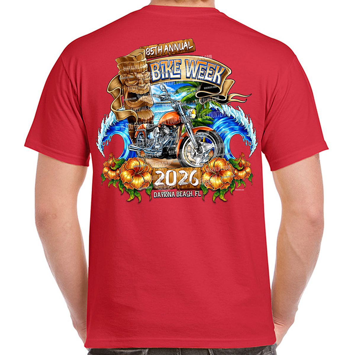 T-Shirt 2026 Bike Week Daytona Beach Tiki Beach