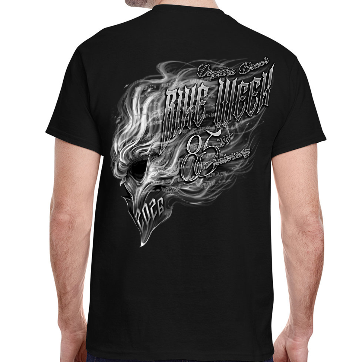 T-Shirt 2026 Bike Week Daytona Beach Smokin' Skull