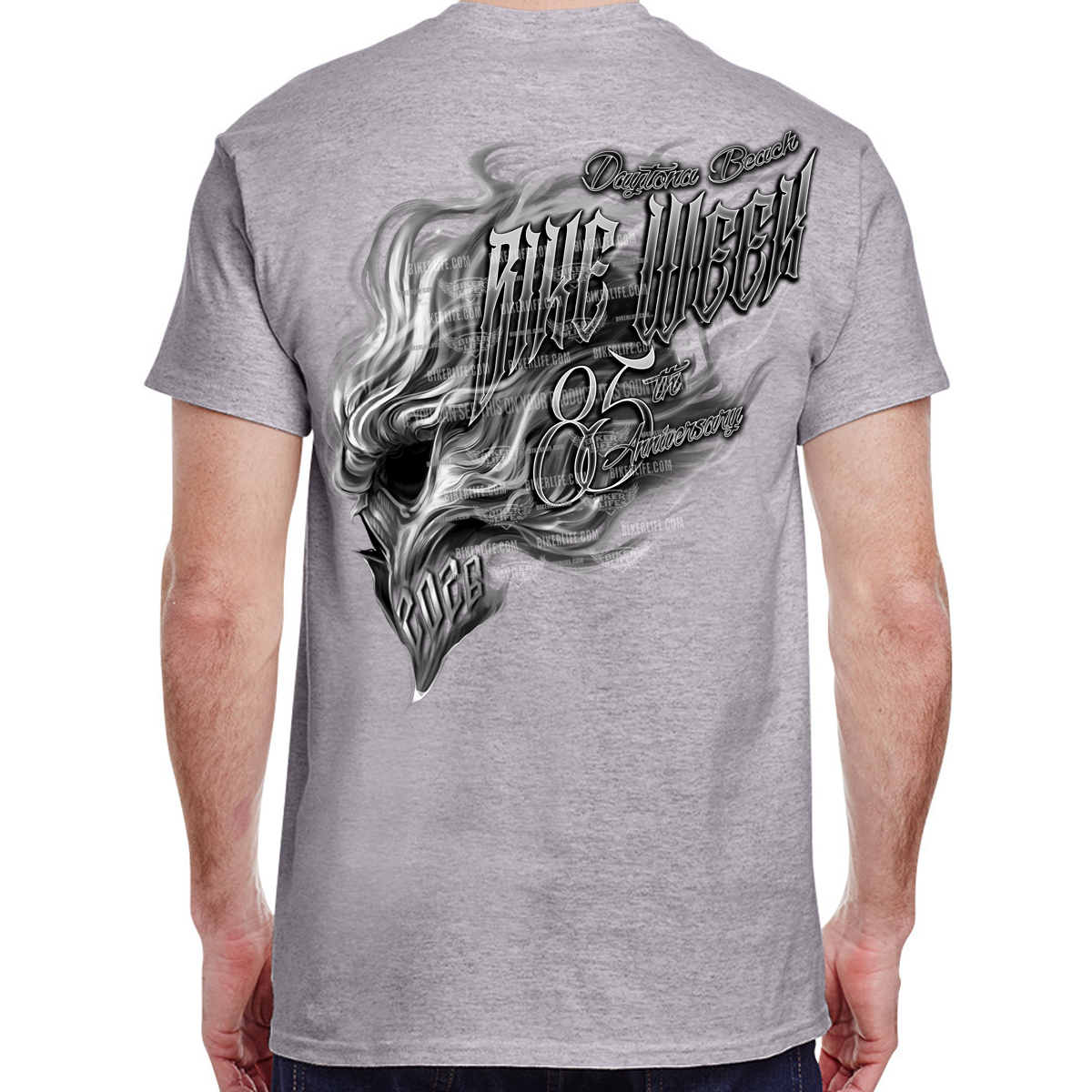 T-Shirt 2026 Bike Week Daytona Beach Smokin' Skull