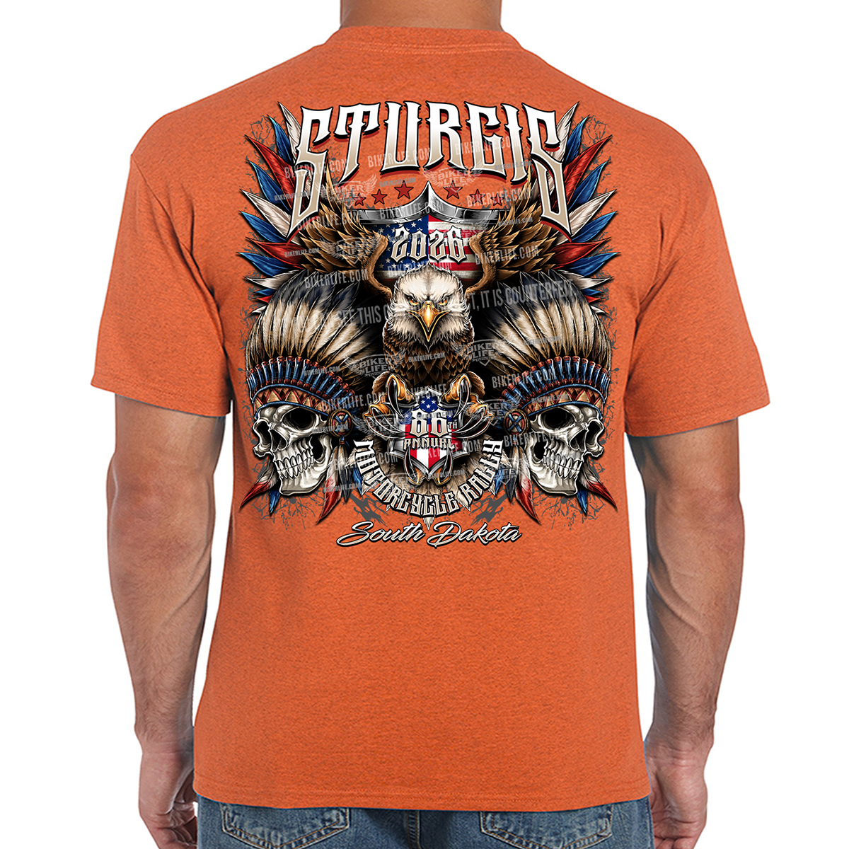 T-Shirt 2026 Sturgis Motorcycle Rally Indian Freedom Eagle