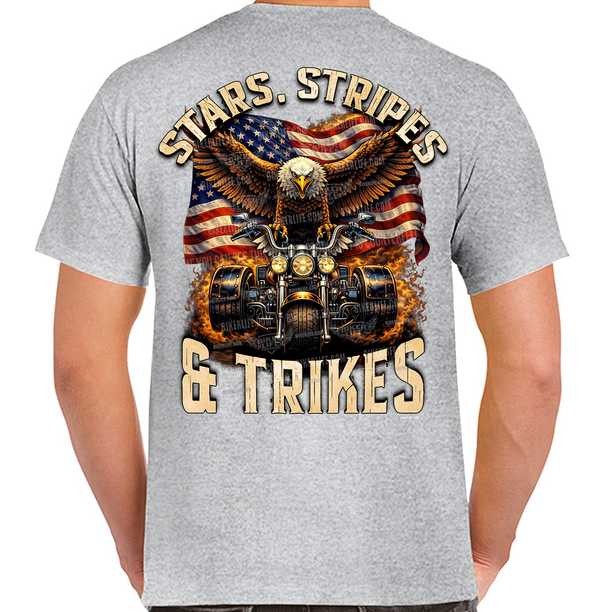 T-Shirt Stars, Stripes, and Trikes