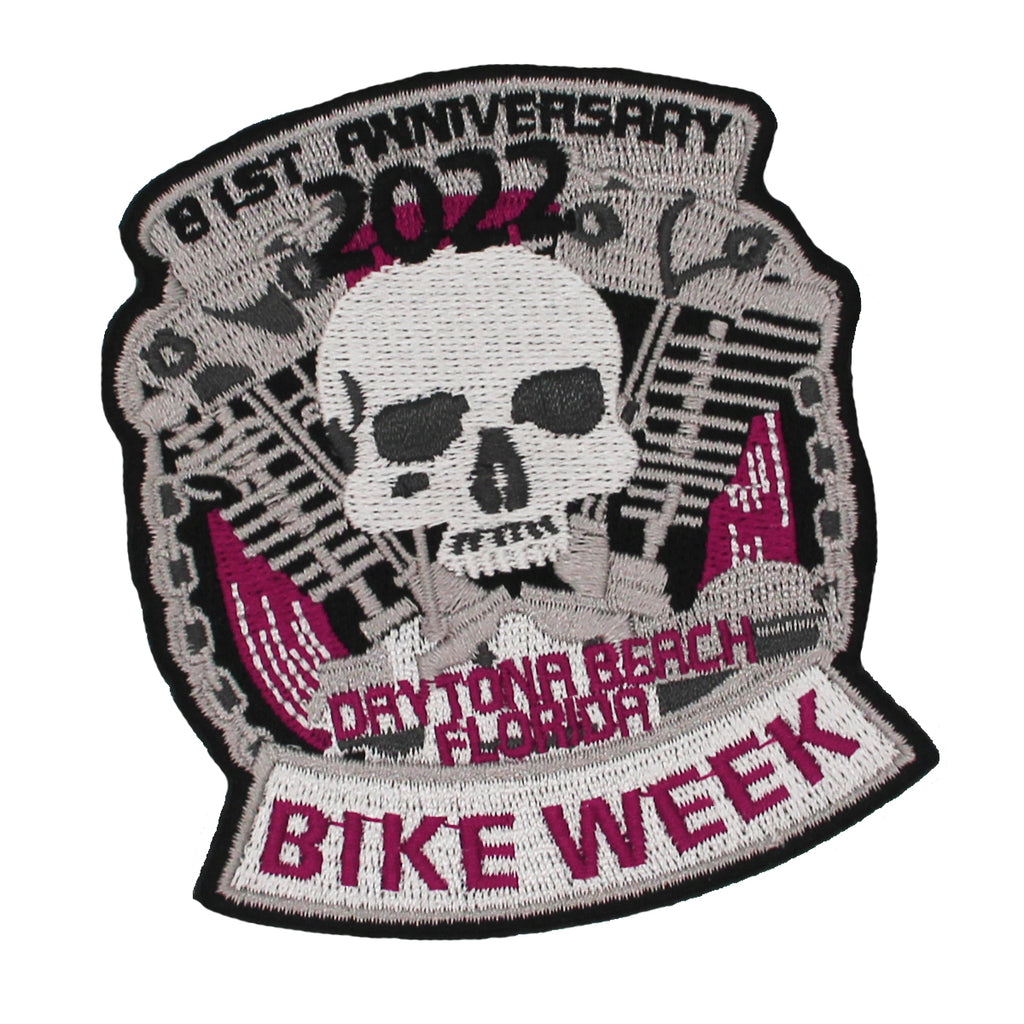 2022 Bike Week Daytona Beach Knucklehead Skull Patch