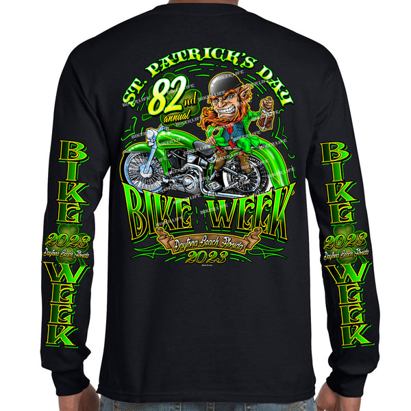 2023 Bike Week Daytona Beach St. Patricks Day Long Sleeve