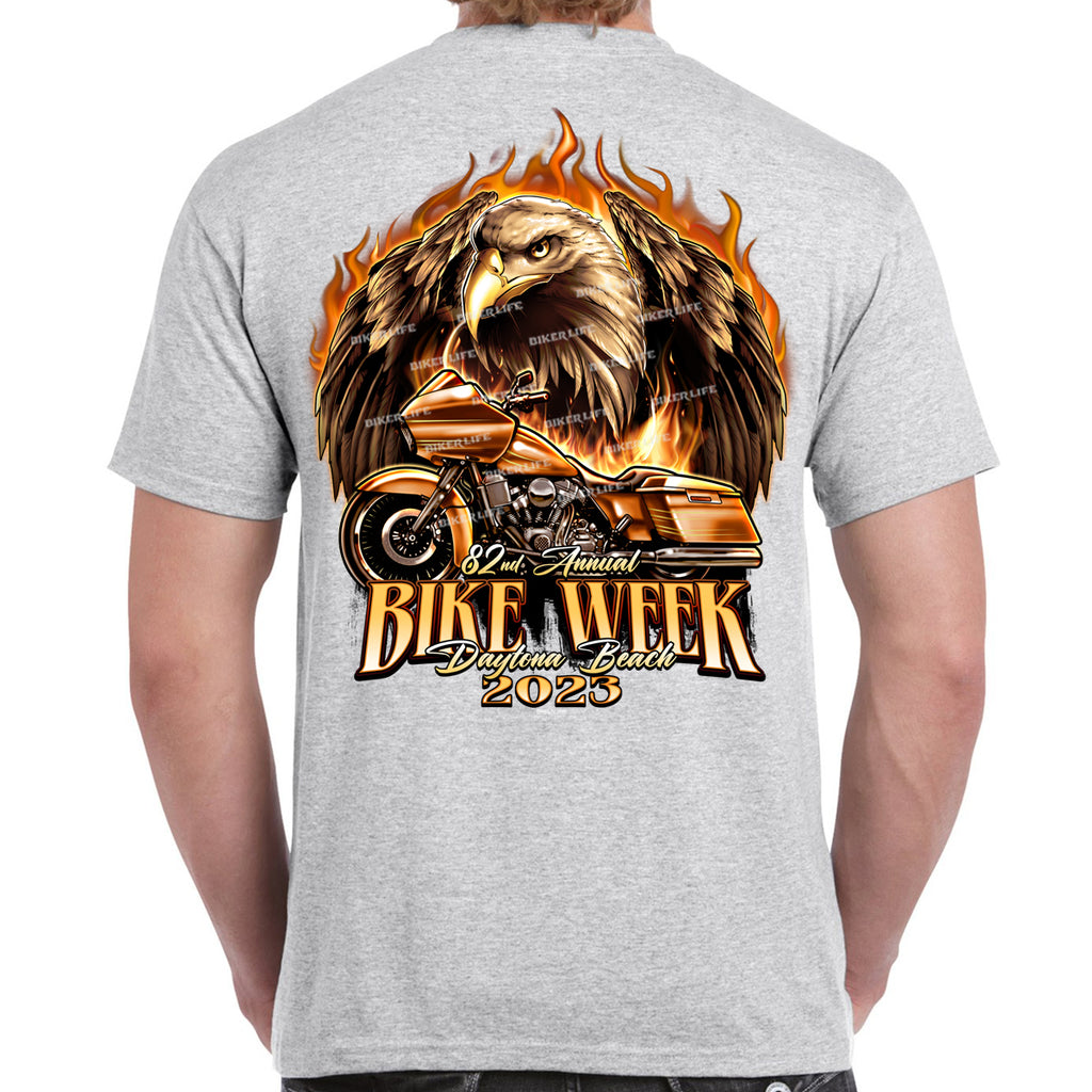 2023 Bike Week Daytona Beach Freedom Flame Bagger T-Shirt