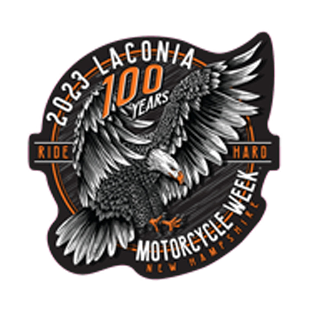 2023 Laconia Motorcycle Week Eagle Landing Decal Sticker