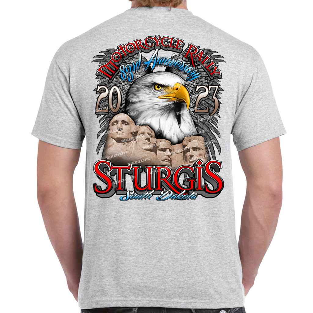 2023 Sturgis Motorcycle Rally Rushmore Freedom Eagle T-Shirt
