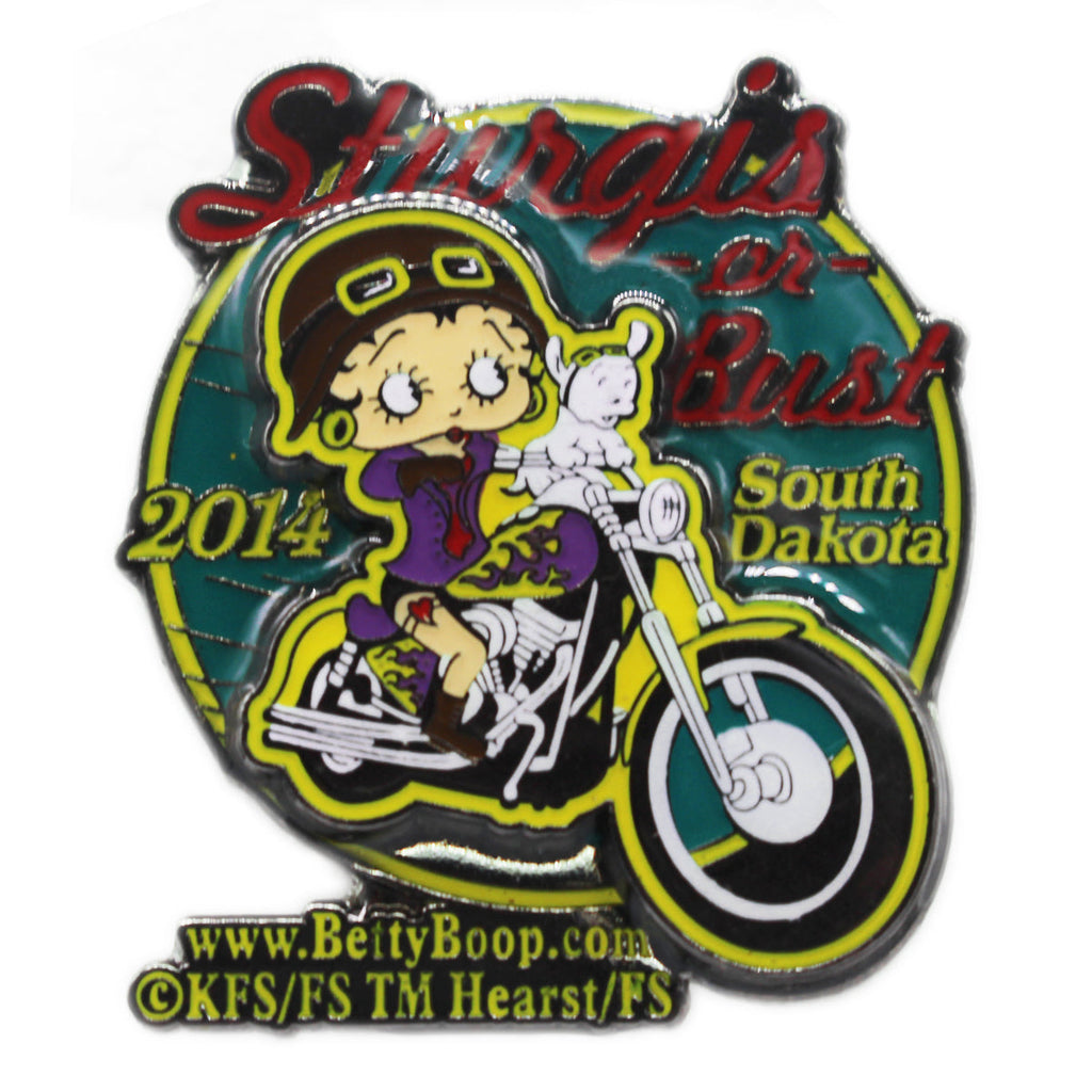 2014 Sturgis Motorcycle Rally Betty Boop Pin