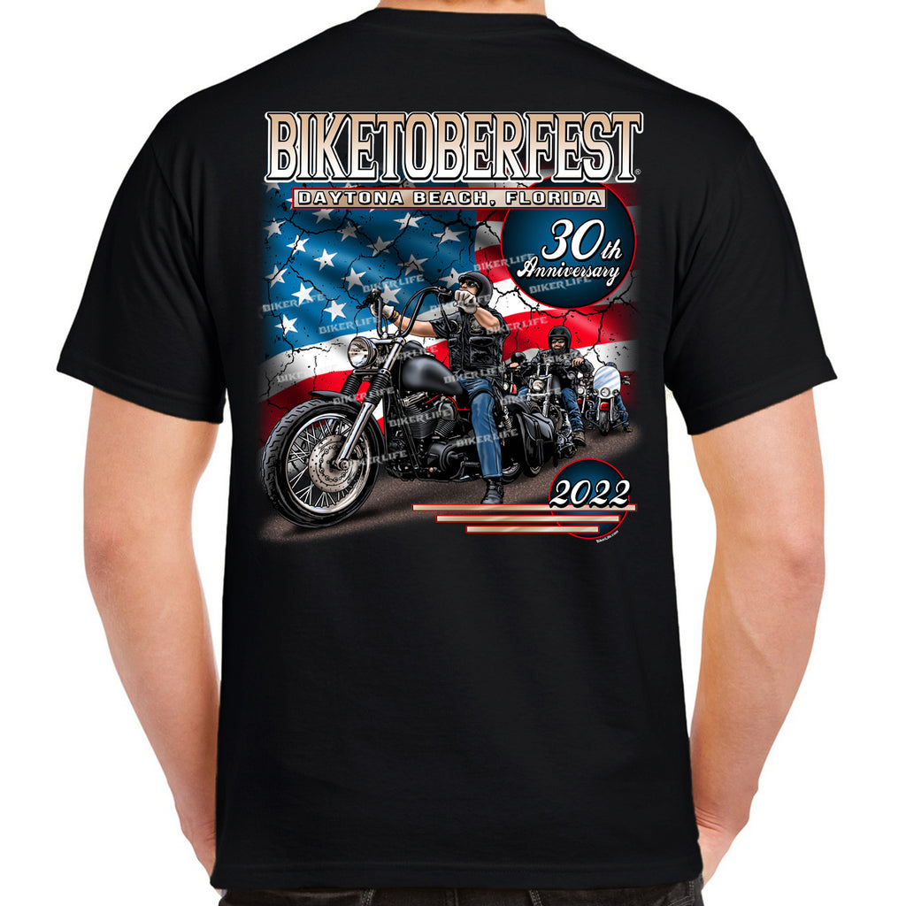 2022 Biketoberfest Daytona Beach American Biker T-Shirt