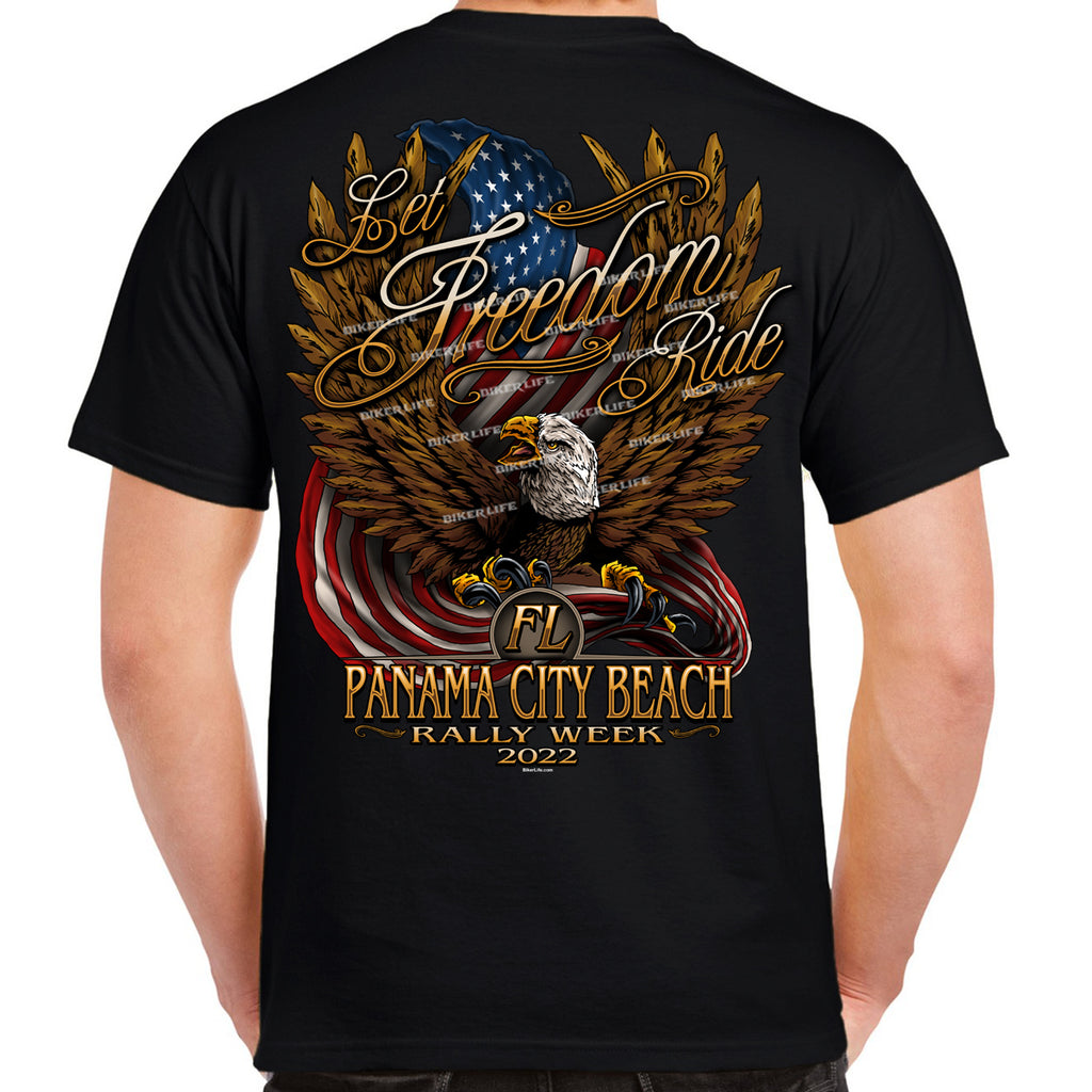 2022 Panama City Beach Rally Week Freedom Flight T-Shirt