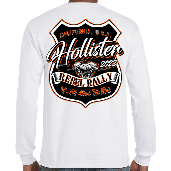2022 Hollister Rebel Rally Shield Long Sleeve T-Shirt – Biker Life