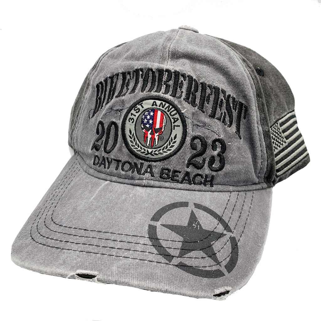 2023 Biketoberfest Daytona Beach Punisher Retro Zero Hat
