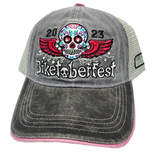 2023 Biketoberfest Daytona Beach Sugar Skull Bling Hat