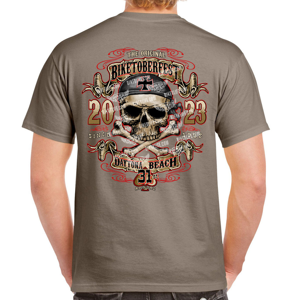2023 Biketoberfest Daytona Beach Lost At Sea Pirate T-Shirt