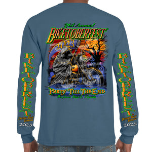 2023 Biketoberfest Daytona Beach Halloween Reaper Long Sleeve T-Shirt