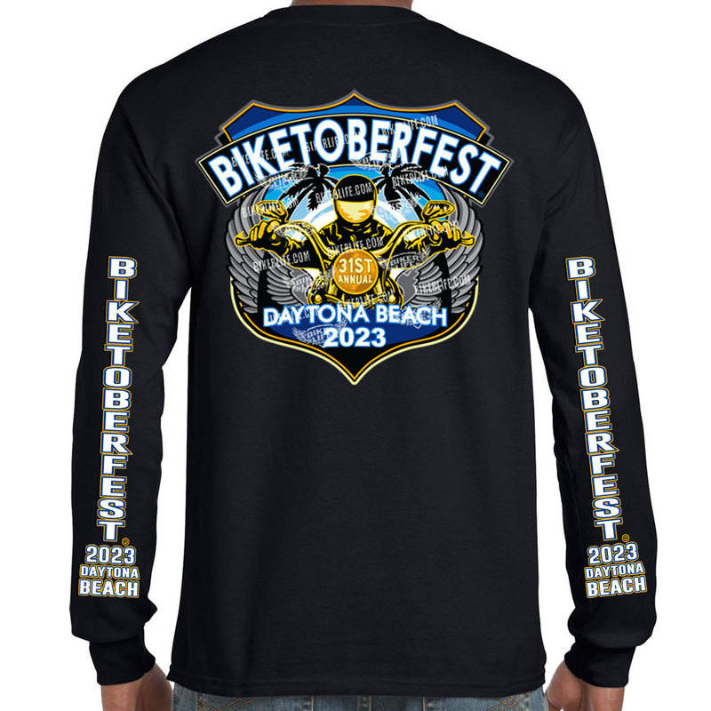 2023 Biketoberfest Daytona Beach Official Logo Long Sleeve T-Shirt