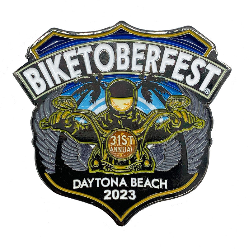 2023 Biketoberfest Daytona Beach Official Logo Collectible Medallion Chip