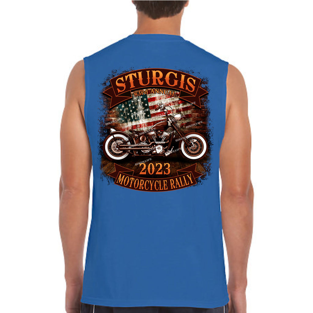 2023 Sturgis Motorcycle Rally Rockin' Bike USA Muscle Shirt