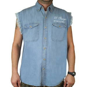 2023 Sturgis Motorcycle Rally Bones N Chrome Cut-Off Denim