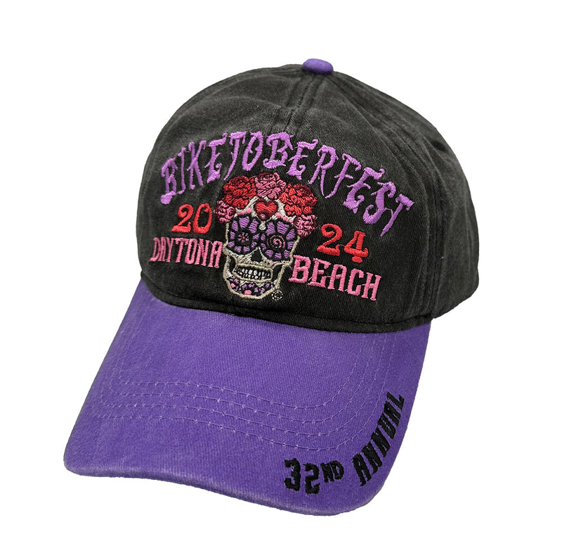 2024 Biketoberfest Daytona Beach Sugar Skull Hat