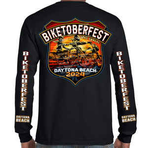 2024 Biketoberfest Daytona Beach Official Logo Long Sleeve T-Shirt