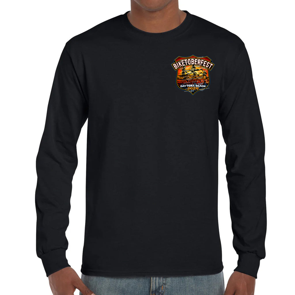 2024 Biketoberfest Daytona Beach Official Logo Long Sleeve T-Shirt