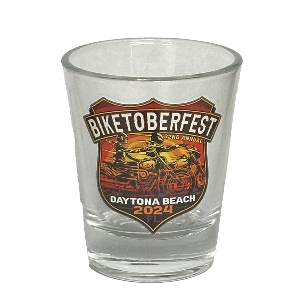 2024 Biketoberfest Daytona Beach Official Logo Shot Glass