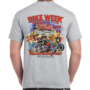 2024 Bike Week Daytona Beach Who Let The Dogs Out T-Shirt