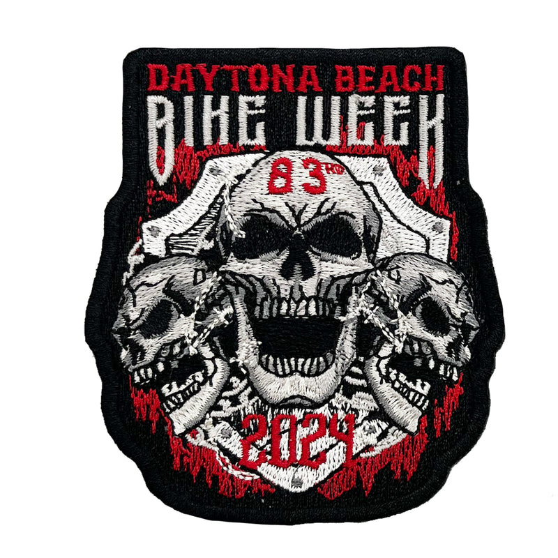 2024 Bike Week Daytona Beach Chained Shield Patch
