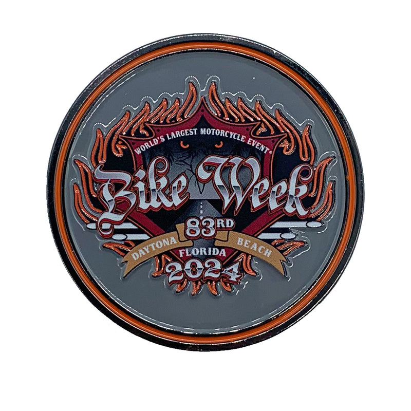 2024 Bike Week Daytona Beach Official Logo Collectors Coin Biker Life