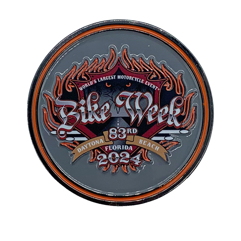 2024 Bike Week Daytona Beach Official Logo Collectors Coin Biker Life 2024-bike-week-daytona-beach-official-logo-collectors-coin-biker-life