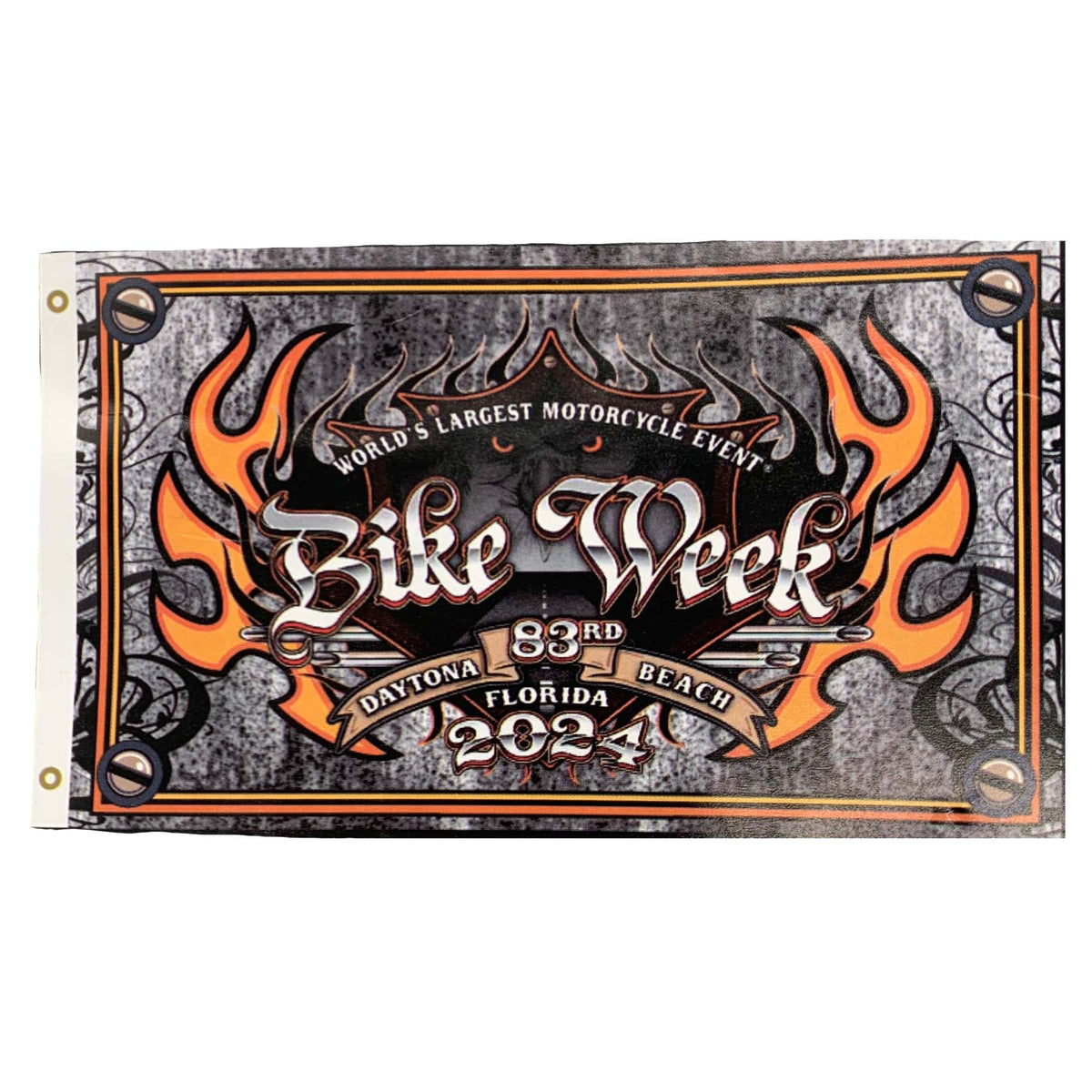 Collector Flags 2024 Bike Week Daytona Beach Official Logo Collectors Flag – BIKER LIFE ...