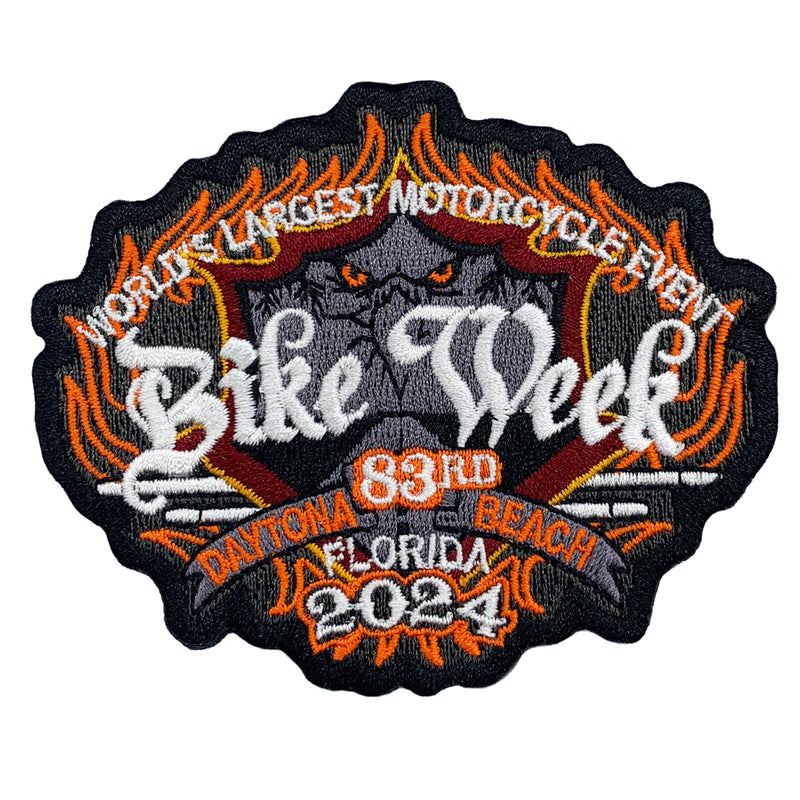 2024 Bike Week Daytona Beach Official Logo Patch Biker Life Clothing