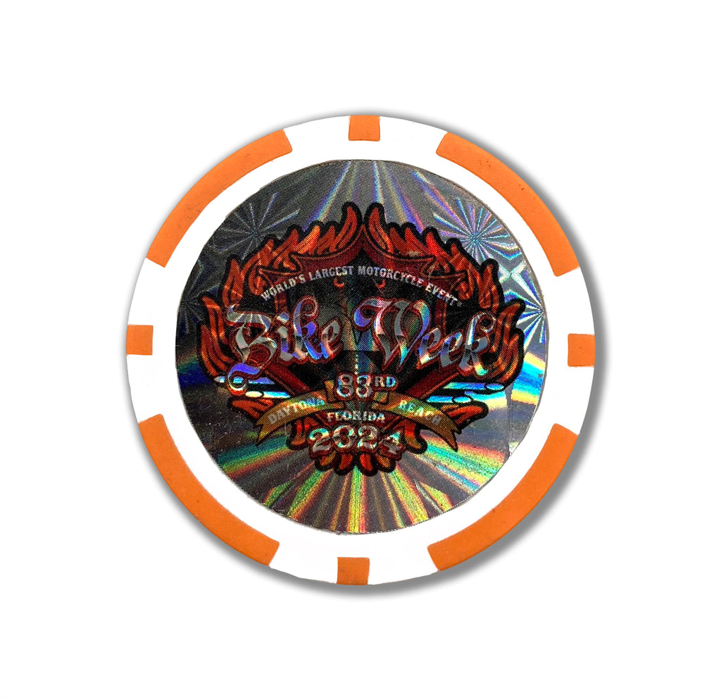 2024 Bike Week Daytona Beach Official Logo Poker Chip