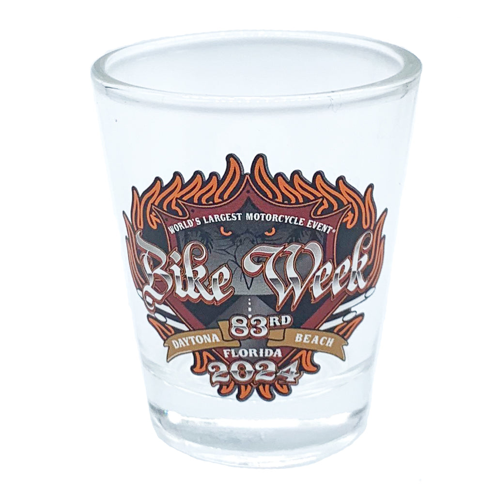 2024 Bike Week Daytona Beach Official Logo Shot Glass