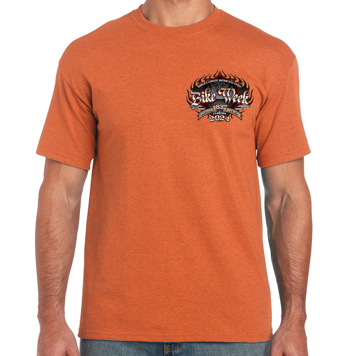 2024 Bike Week Daytona Beach Official Logo T-Shirt – BIKER