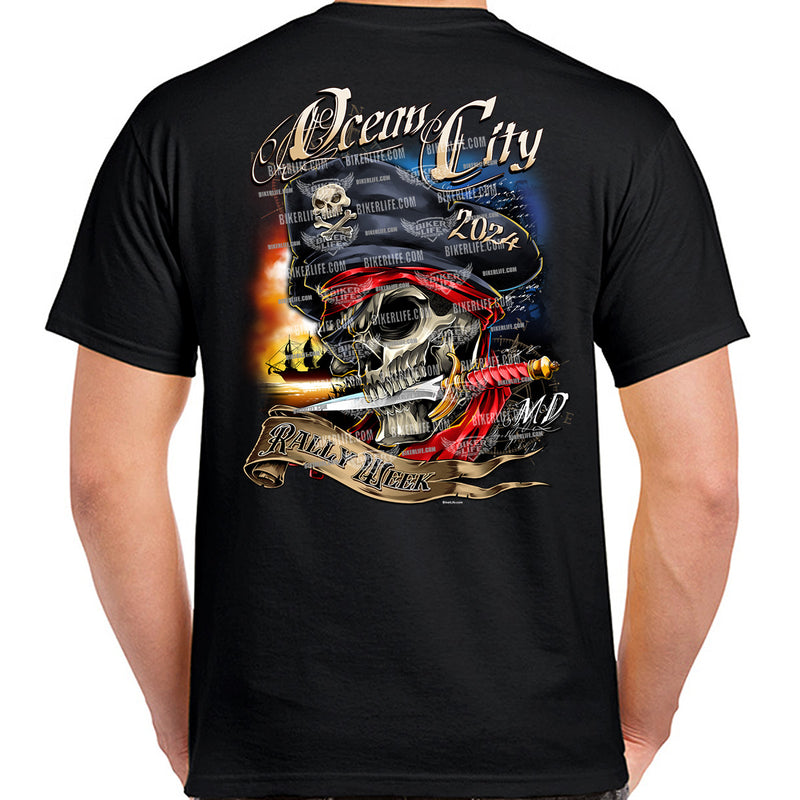 2024 Ocean City Rally Week Pirate Dagger T-Shirt