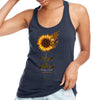 Ladies Jr. Cut 2024 Ocean City Rally Week Sunflower Skulls Racerback Tank Top