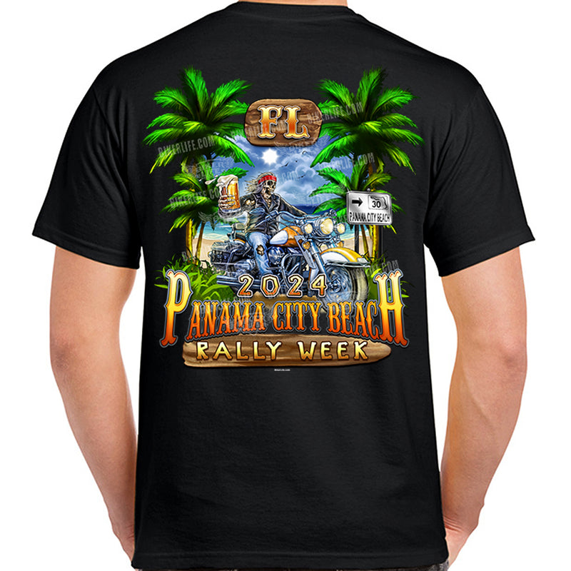 2024 Panama City Beach Rally Week Freedom & Beer T-Shirt