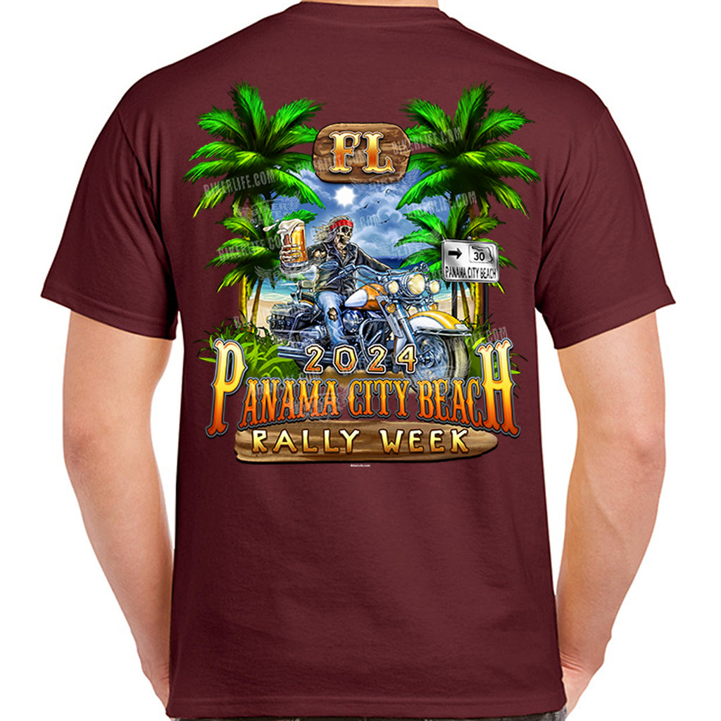 2024 Panama City Beach Rally Week Freedom & Beer T-Shirt